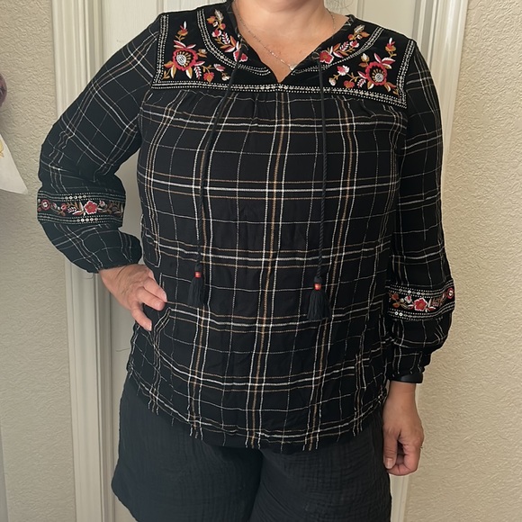 Style & Co. unique bohemian blouse - Picture 5 of 5